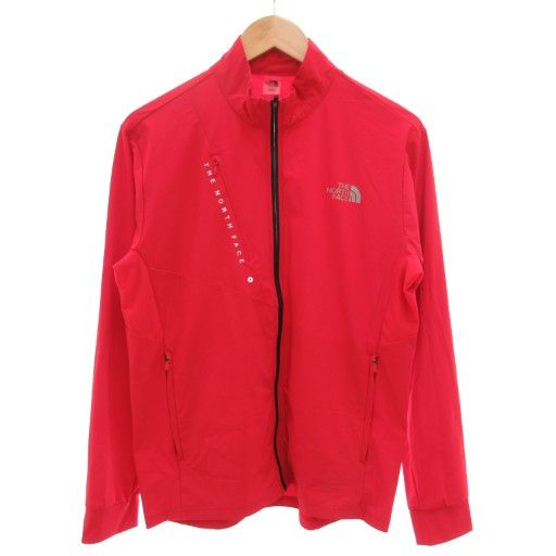 ザノースフェイス THE NORTH FACE ロングピーク トレーニング ジップアップ LONGS PEAK TRAINING ZIP UP ジャケット ロゴ プリント L 赤 レッド NJ5JM04M |GV GY19