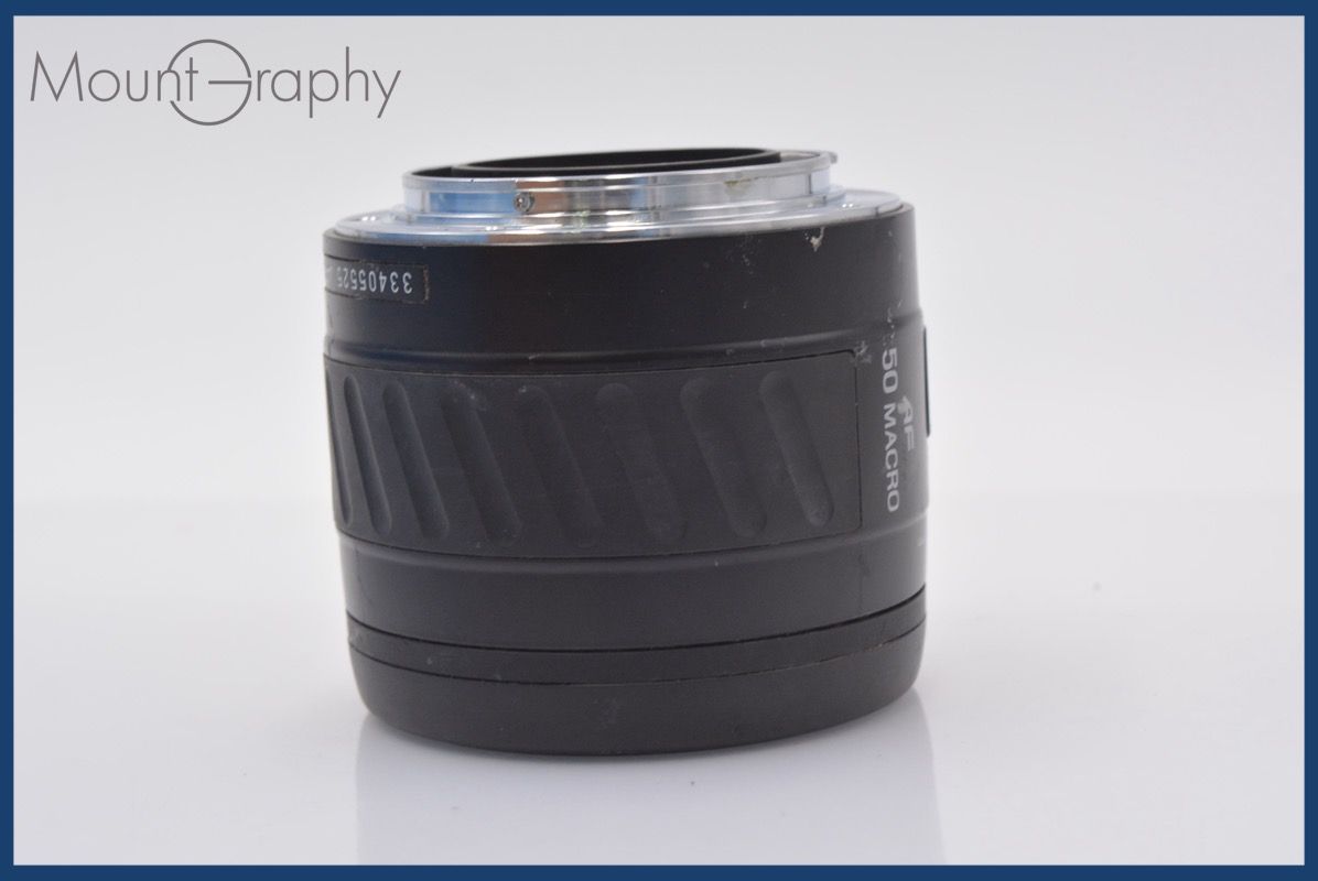 上 ミノルタ MINOLTA AF 50mm F3.5 MACRO 前後キャップ-レンズフィルター付 完動 同梱可 am269