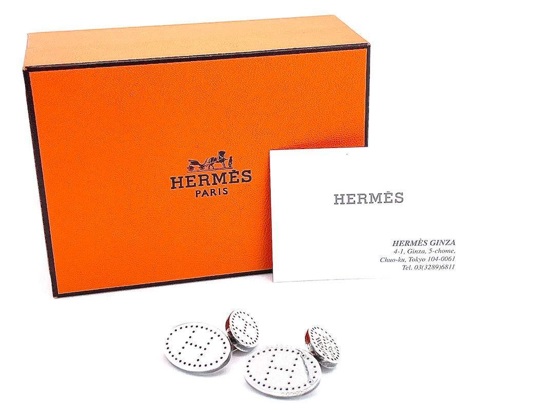 HERMES エルメス H リュバン エクリプス エブリン パンチング