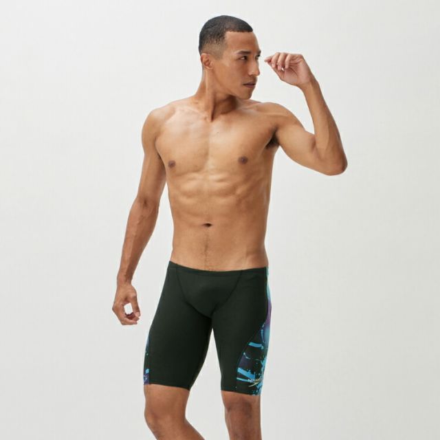 speedo スピード FS PROHYB2 JAM ブルー Oサイズ SC62304F BL | スポーツ 運動 スポーツ用品 服 衣類 衣料品 メンズ 男性 競泳水着 水着 ハーフスパッツ メンズジャマー ハイブリッドモデル 耐久性 伸縮