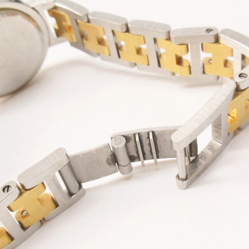 エルメス HERMES クリッパー 腕時計 ウォッチ ホワイト文字盤