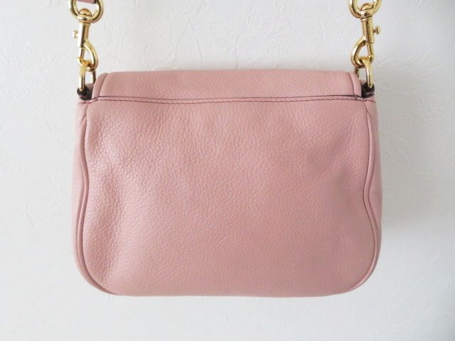 M06 MARC JACOBS マークジェイコブス レザー ショルダーバッグ ピンク