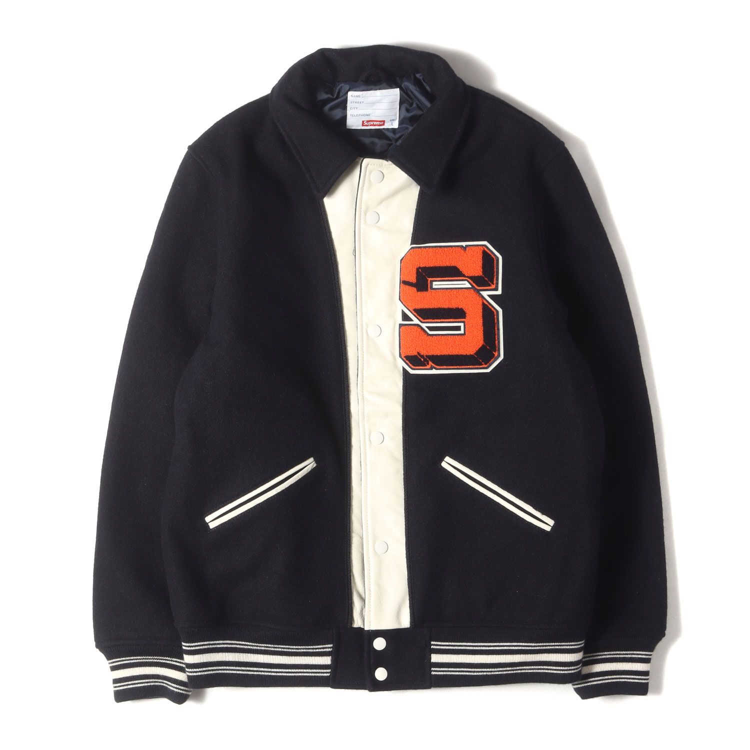Supreme シュプリーム ジャケット ネイビー 紺 サイズ:L | アーチロゴ 
