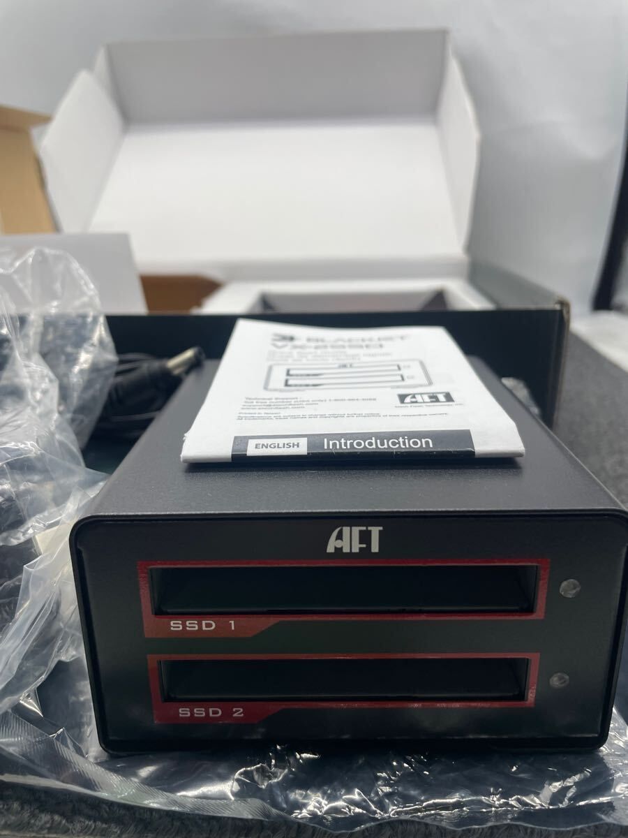 全品送料無料！ ⚡ 高速転送＆RAID対応 BLACKJET VX-2SSD デュアルSSDドック USB 3.1 Gen 2 RAID 0 1対応 m8817