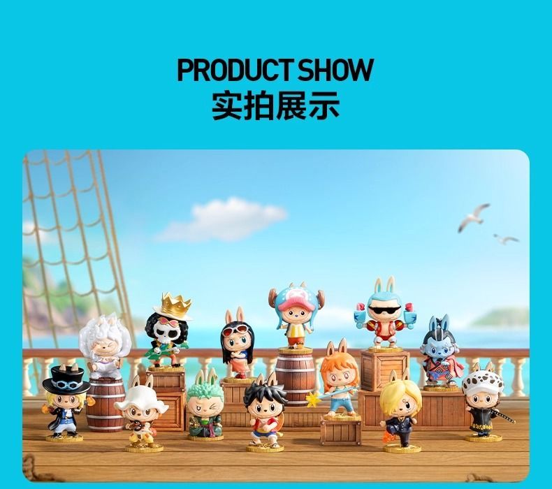 4個　ワンピース　ラブブ　コラボ　未開封　新品 POP MART】labubu x ONE PIECEラブブ&ワンピースコラボの通販 by