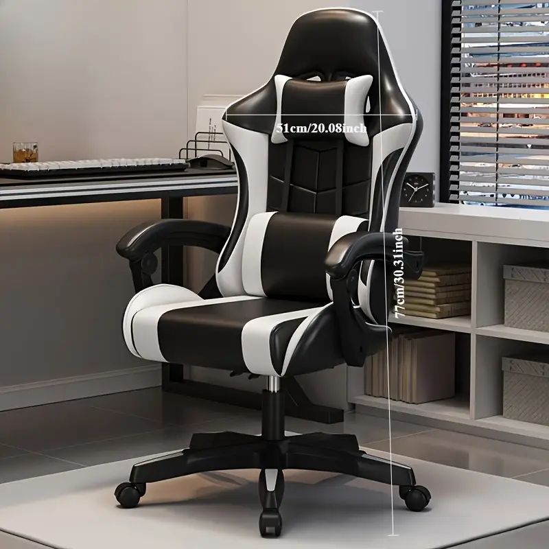 マルチ オプション エルゴノミック ゲーミングチェア ソフトクッションデザイン ランバーサポート ヘッドレスト付き - ホーム オフィス ボート用に適した - ハロウィン サンクスギビング クリスマスの完璧なギフト