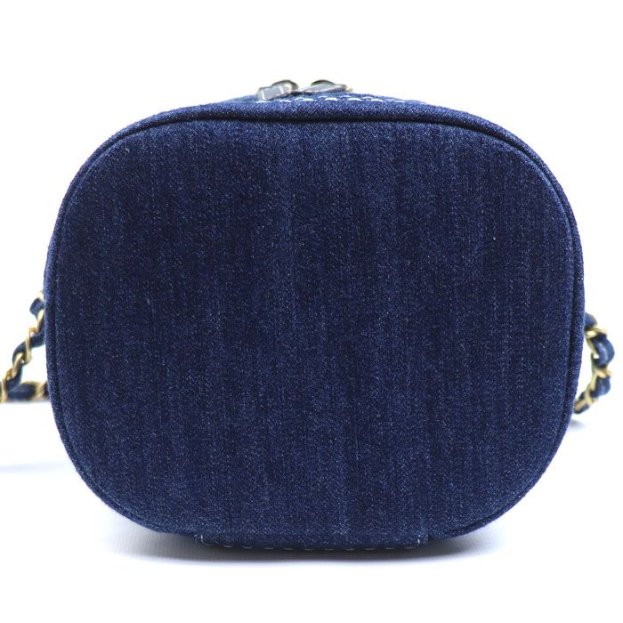 CHANEL シャネル チェーンショルダー バニティバッグ デニム