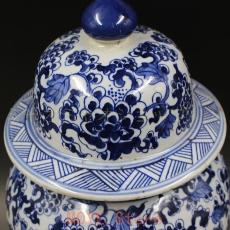 清康煕青花を着て鳳紋将軍缶 景徳鎮 陶磁器 装飾品 現代工芸品 美術品 置物 清康煕青花を着て鳳紋将軍缶 景徳鎮 陶磁器 装飾品 現代工芸品