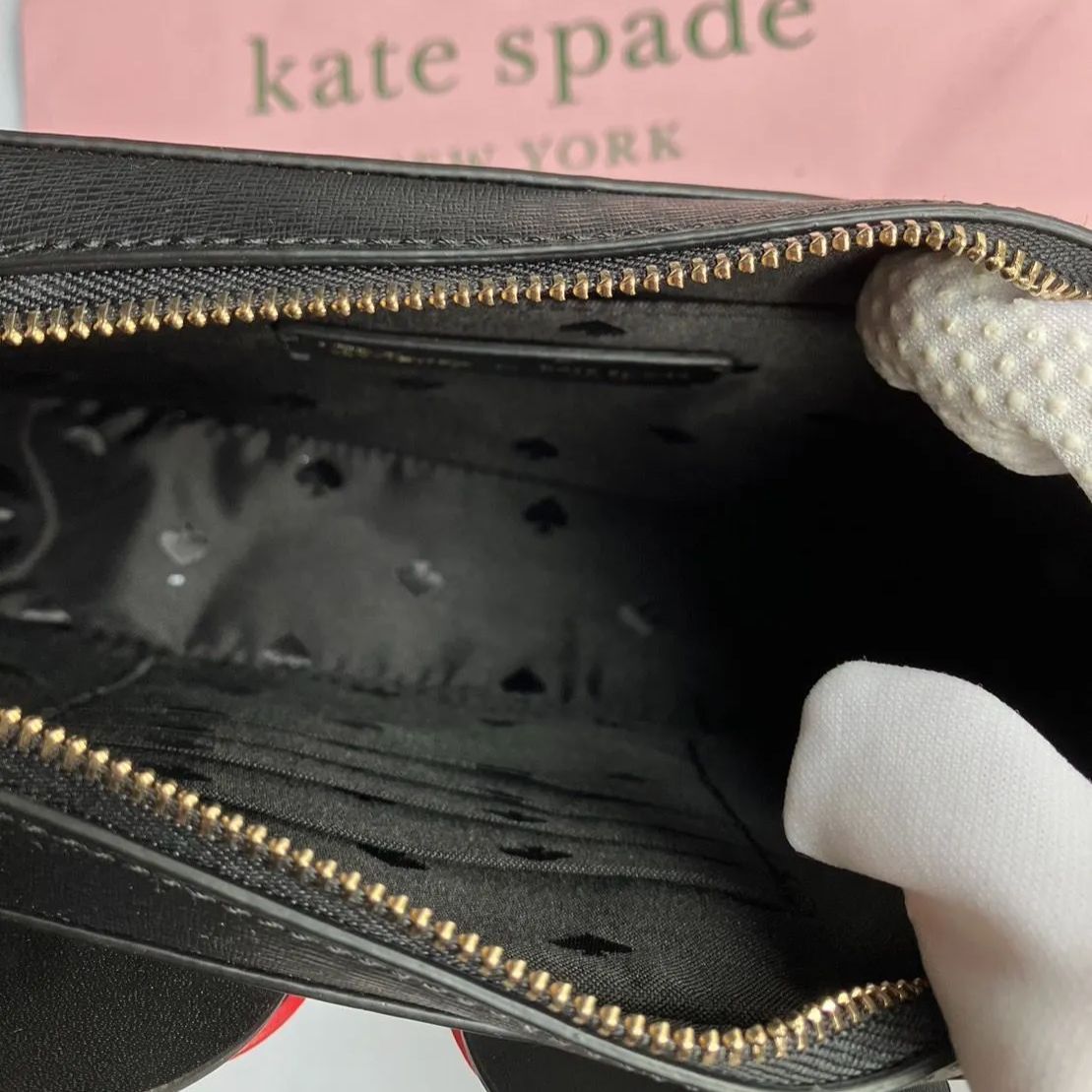 【激かわ】kate spade トートバッグ ディズニーコラボ ミニー リボン