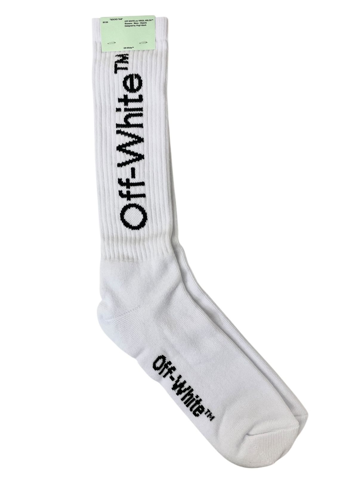 爆買い，定番人気 OFF-WHITE オフホワイト DIAG ブラックソックス 靴下  