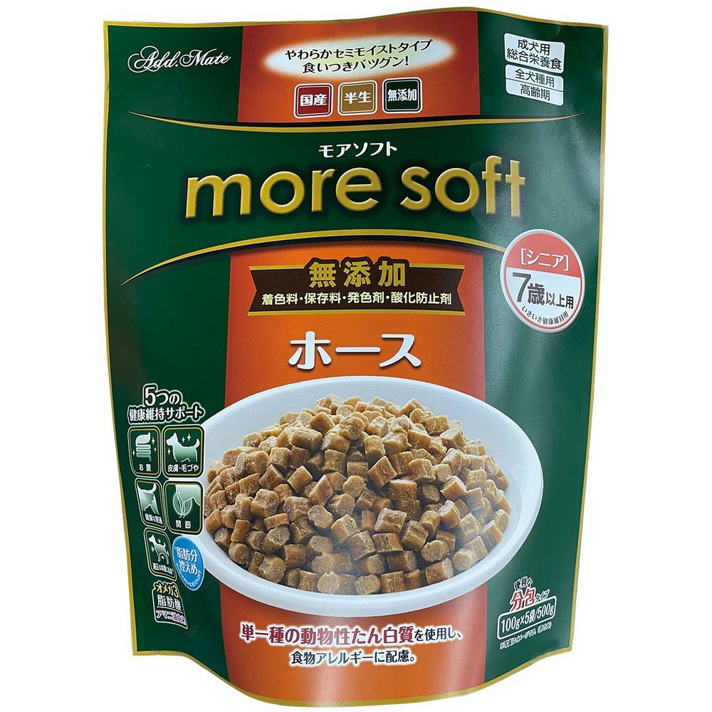 （まとめ買い）アドメイト more soft ホースシニア 500g 犬用フード 【×3セット】