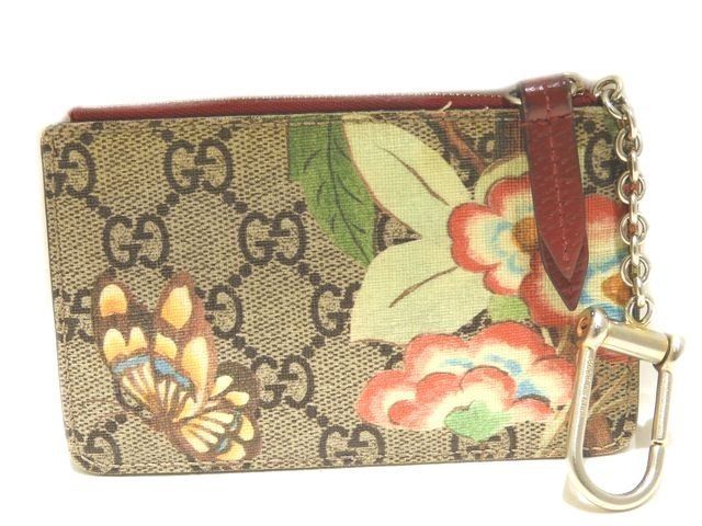 GUCCI グッチ GGスプリーム キーリング付き コインケース