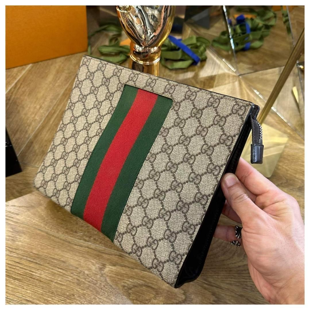 GUCCI グッチ 455H クラッチバッグ NEW WEB TES.GG - メルカリ