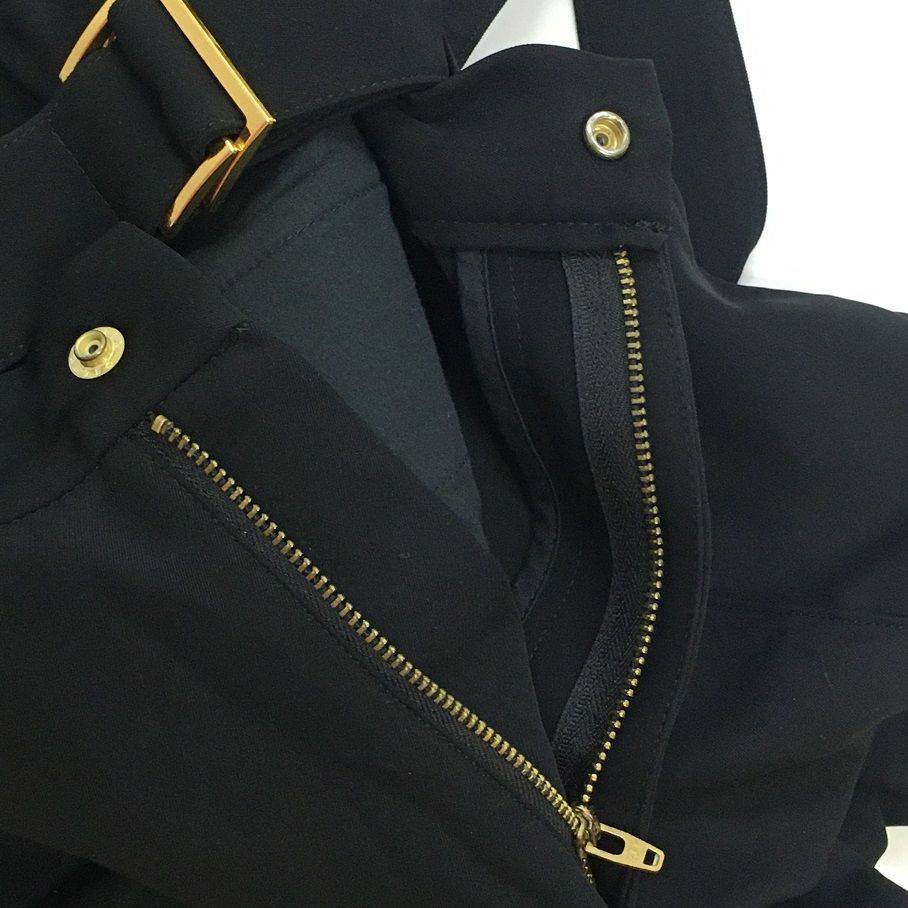 CULLNI クルニ 22AW スラックス ロングベルトピンタックフレアロング