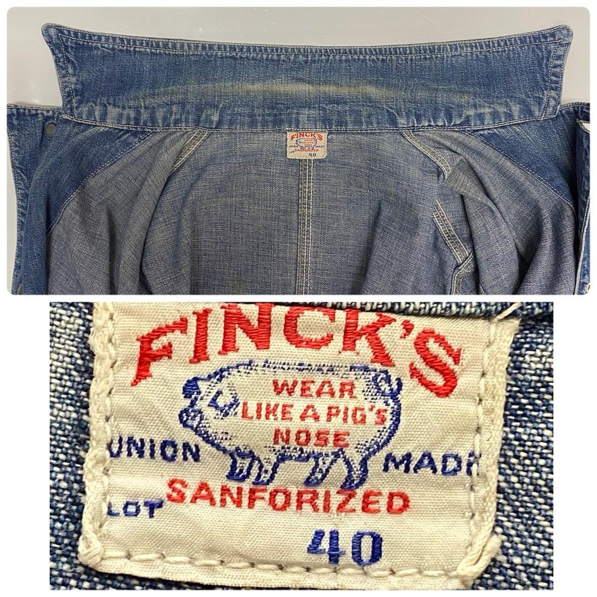 ヴィンテージ vintage 50's フィンクス FINCK'S デニムカバーオール