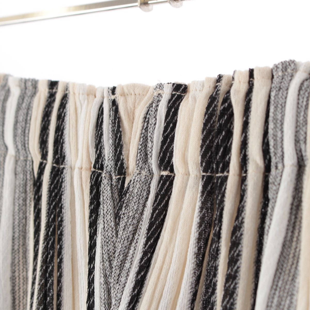 プリーツプリーズ イッセイミヤケ コットン混 ストライプ プリーツ