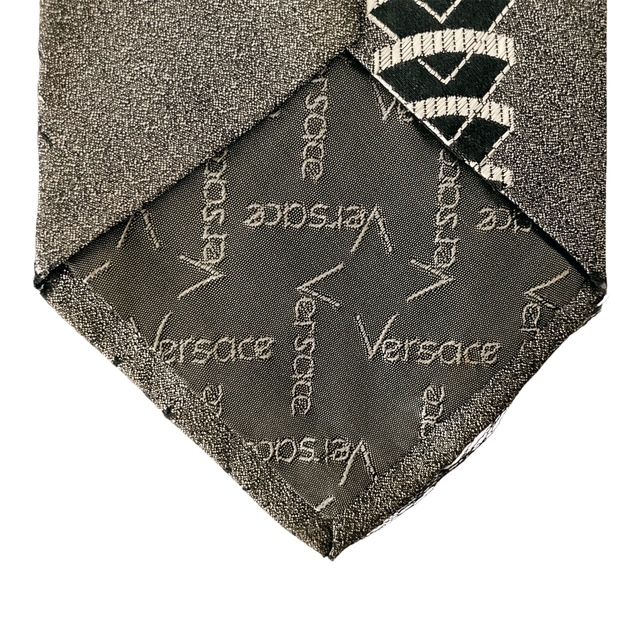 GIANNI VERSACE ジャンニ ヴェルサーチ 幾何学模様 シルク ワイド