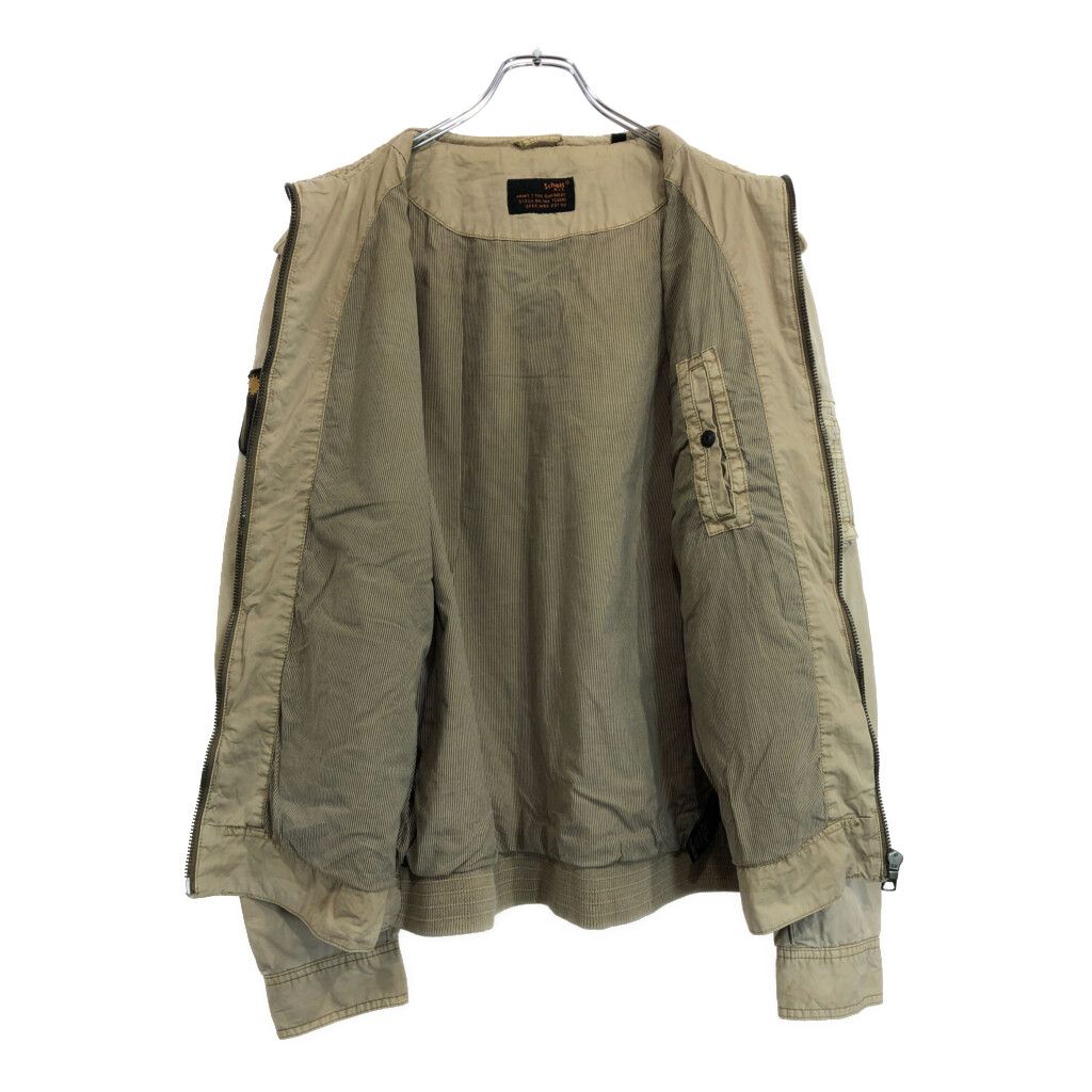 Schott ショット MA-7 ミリタリージャケット ミリタリー ベージュ(メンズ XL)中古 古着 U5382 Schott ショット MA-7 ミリタリージャケット ミリタリー ベージュ