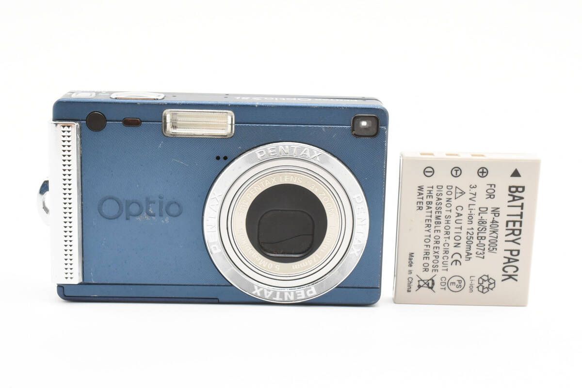 ペンタックス PENTAX Optio S5i インディゴブルー 電池付属 コンパクトデジタルカメラ 1650A34