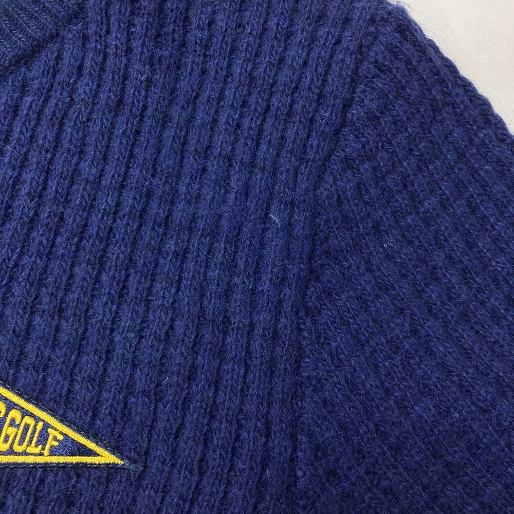 素材 サイズ L BEAMS GOLF ビームスゴルフ 裏地付 ニットセーター チェック柄 ネイビー系 240101522240 ゴルフウェア メンズ ストスト どんなシーンにも使える