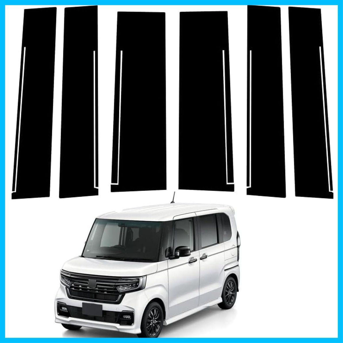 Amazon | BM ホンダ N-BOX JF3⁄JF4 ピラーカバー バイザー付き車専用