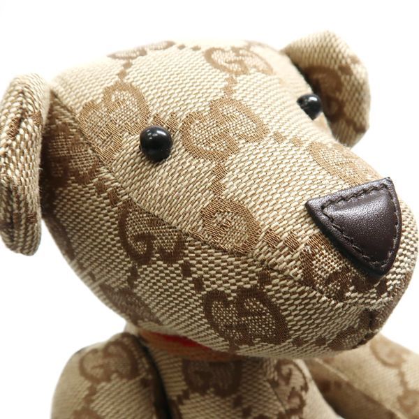 GUCCI テディベア GGキャンバス ぬいぐるみ ベージュ くま 美品 新品
