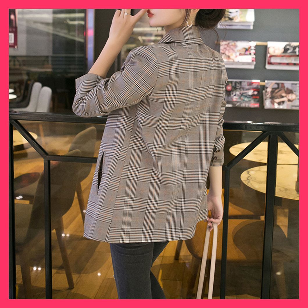 スタッフおすすめ！】 グレンチェック ジャケット レディース秋
