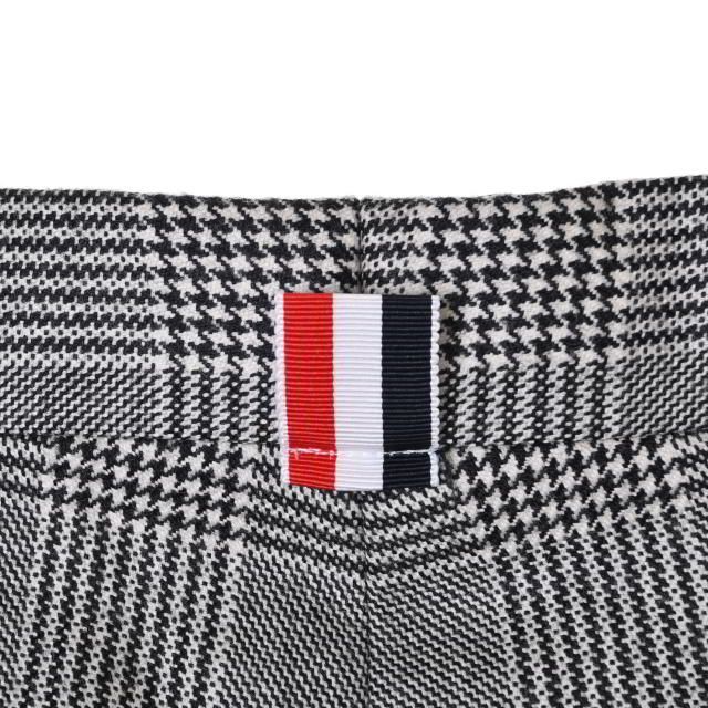 THOM BROWNE 4BAR グレンチェック ウール スラックス パンツ