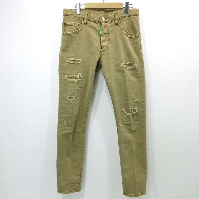 三重本店 DSQUARED2 ディースクエアード デニムパンツ S74LB1281 S30664 ブラウン サイズ 46 108