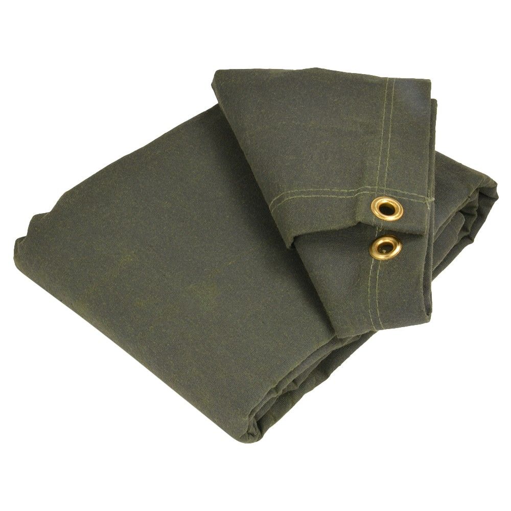 キャンバスタープ 18 oz 蝋引き帆布 ターポリン 軍幕 OD色 ft