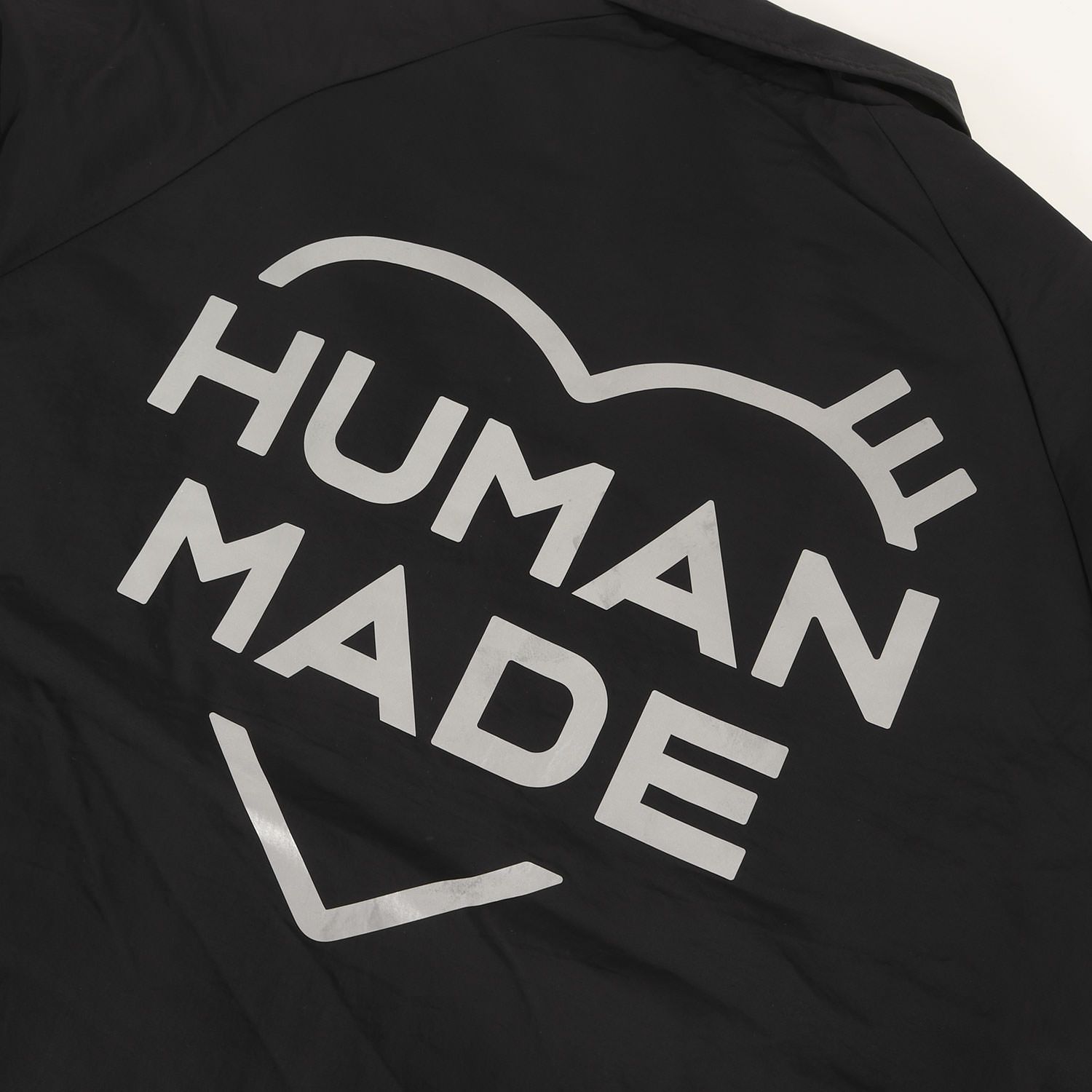 Human Made ハートロゴ ナイロン コーチジャケット HUMAN MADE ヒューマンメイド ジャケット ブラック 黒 サイズ:M