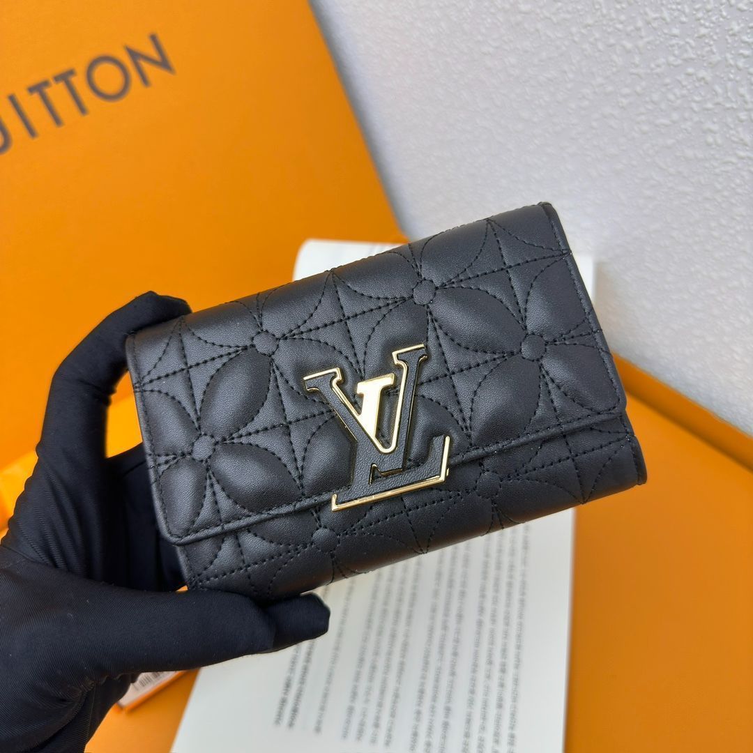 Louis Vuitton 長財布 ブラック モノグラム LOUIS VUITTON ルイヴィトン 長財布 モノグラム アンプラント