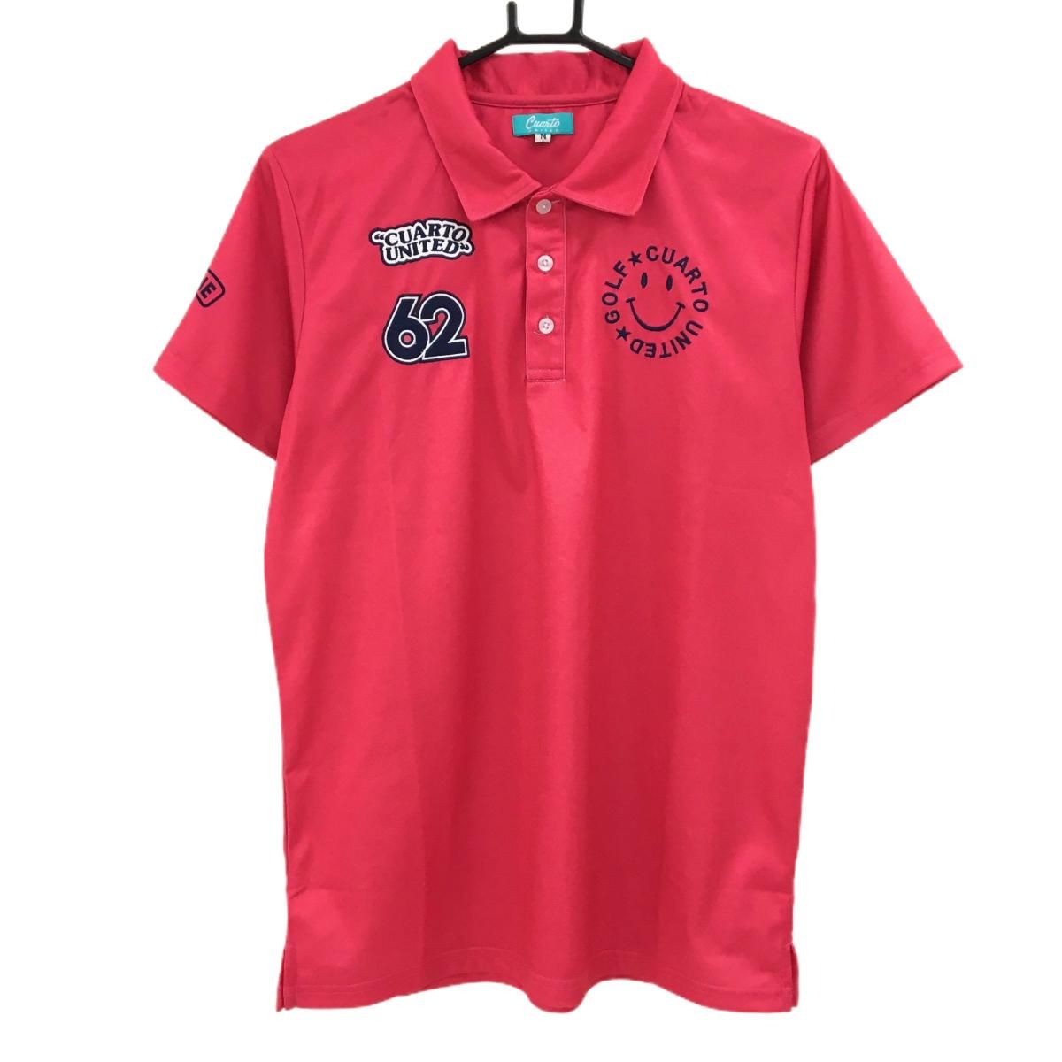 MARK&LONA スカルワッペン×ALOHA刺繍 ポロシャツ パイル地M MARK