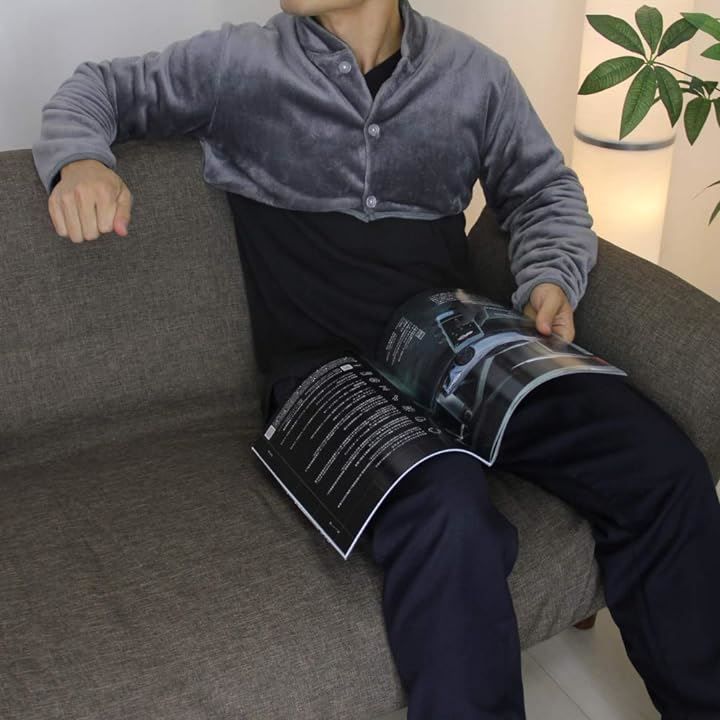 〔Moisty〕 肩あて あったか 肩かけ ベルベット 防寒 着る毛布 男女兼用 メンズ レディース (4XL) Size:4XL [Moisty] 肩あて あったか 肩かけ ベルベット 防寒 着る毛布