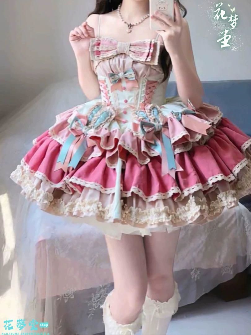 25年 ♥コスプレ~ロリータミニワンピ~フリル ドレス カラフル かわいい 撮影会 舞台 イベント 原野空間-84