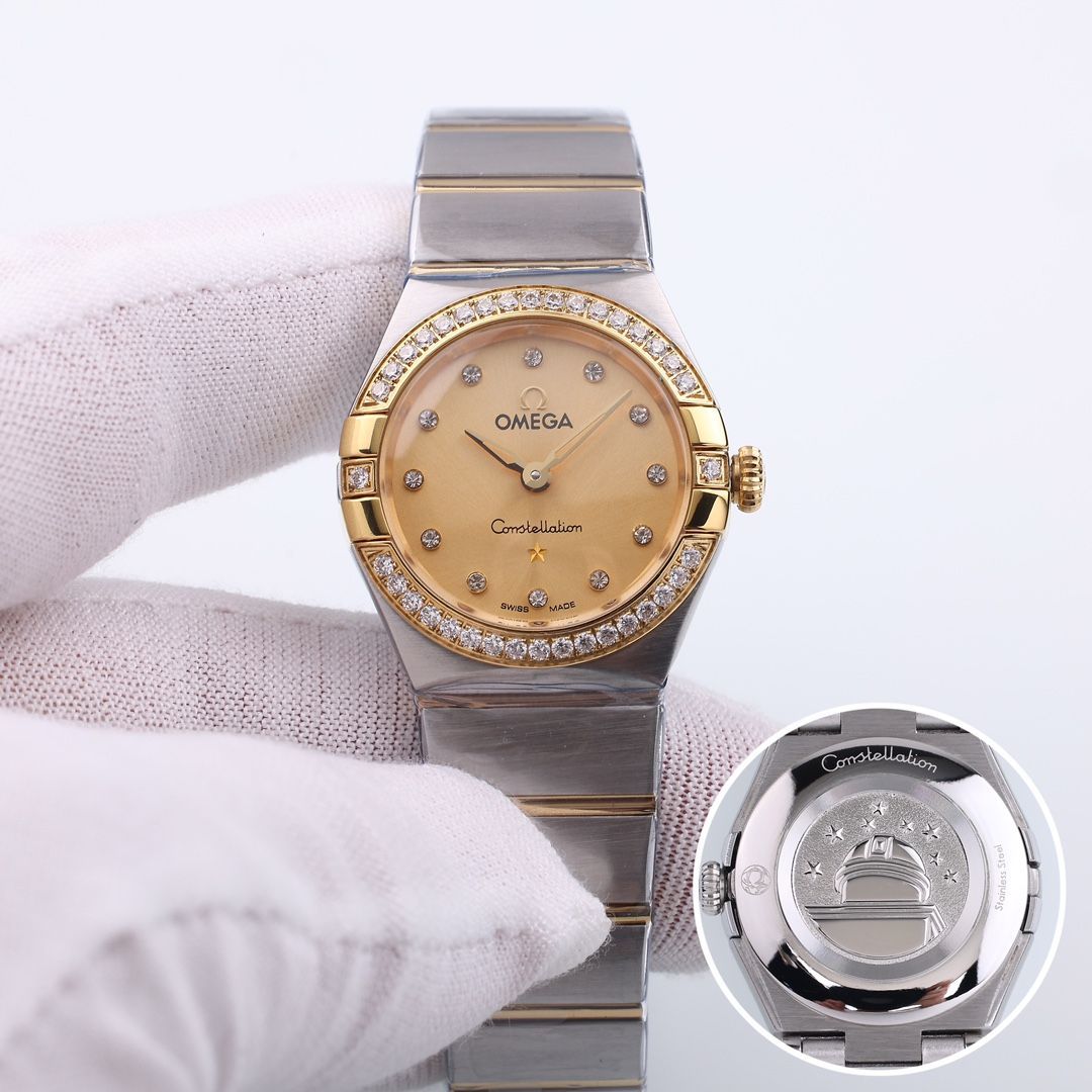 OMEGA コンステレーション レディースクオーツウォッチ - ケース カード 袋付き｜ ｜ -WTO輸入1