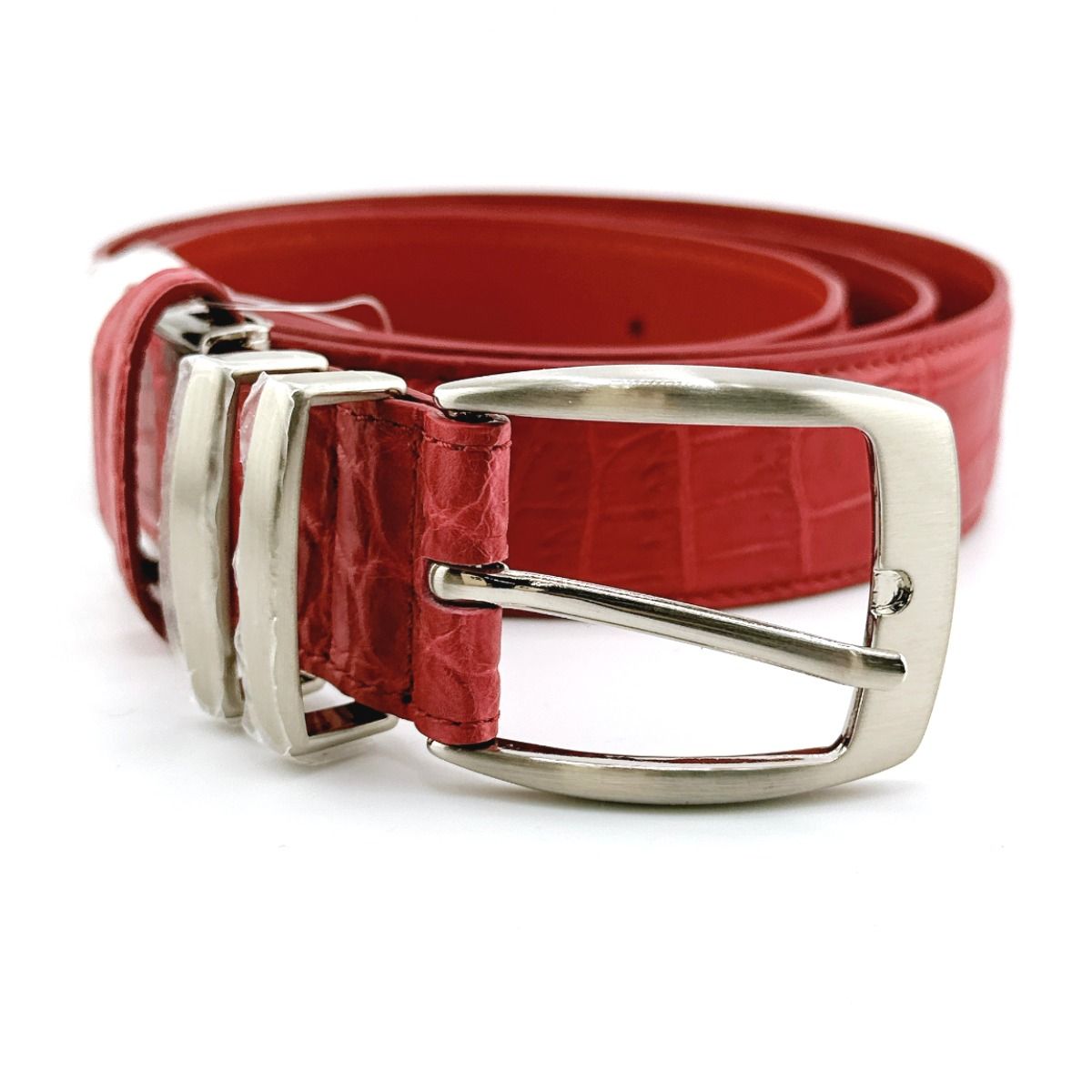 クロコダイル MHM-0005 HCP社 GERBERA ベルト CROCODILE レッド - メルカリ