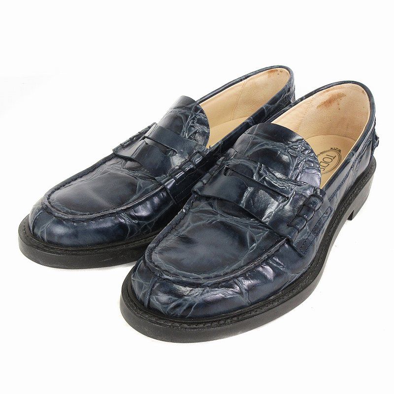 TOD’S ペニーローファー サイズ6 Woman ブラック トッズ レザー ローファー