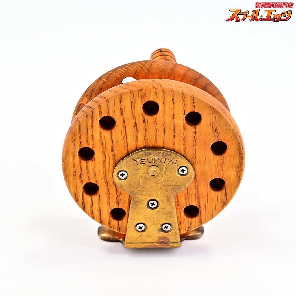 【つるや釣具】 購入 木製落とし込みヘチリール チヌタイコリール