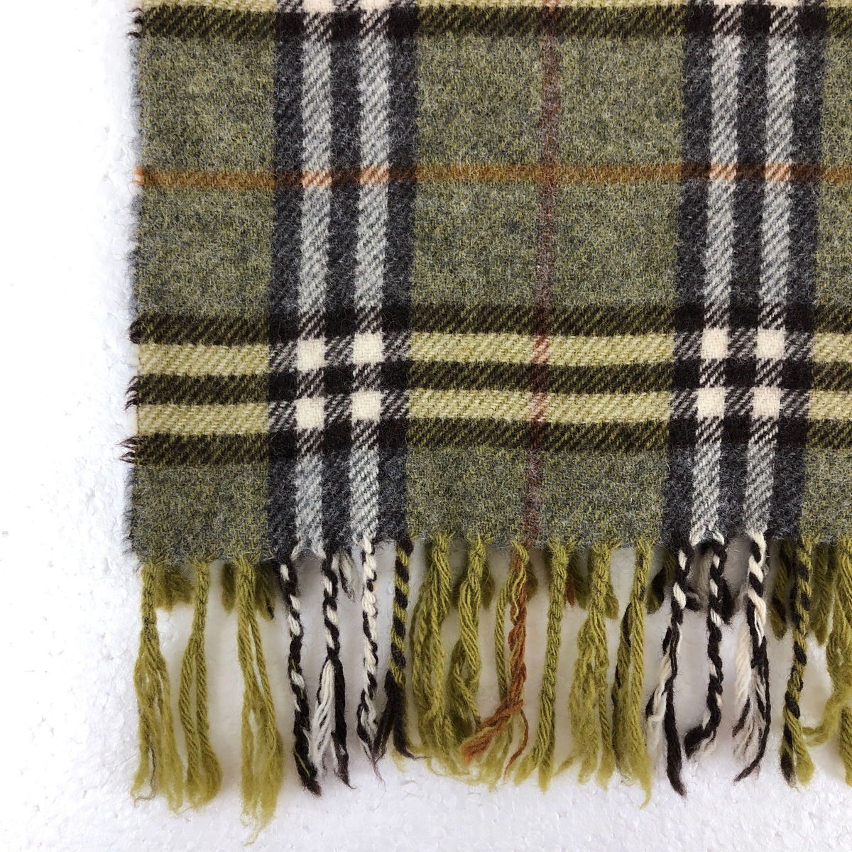 Burberry's バーバリー ネイビー ノバチェック ウール マフラー