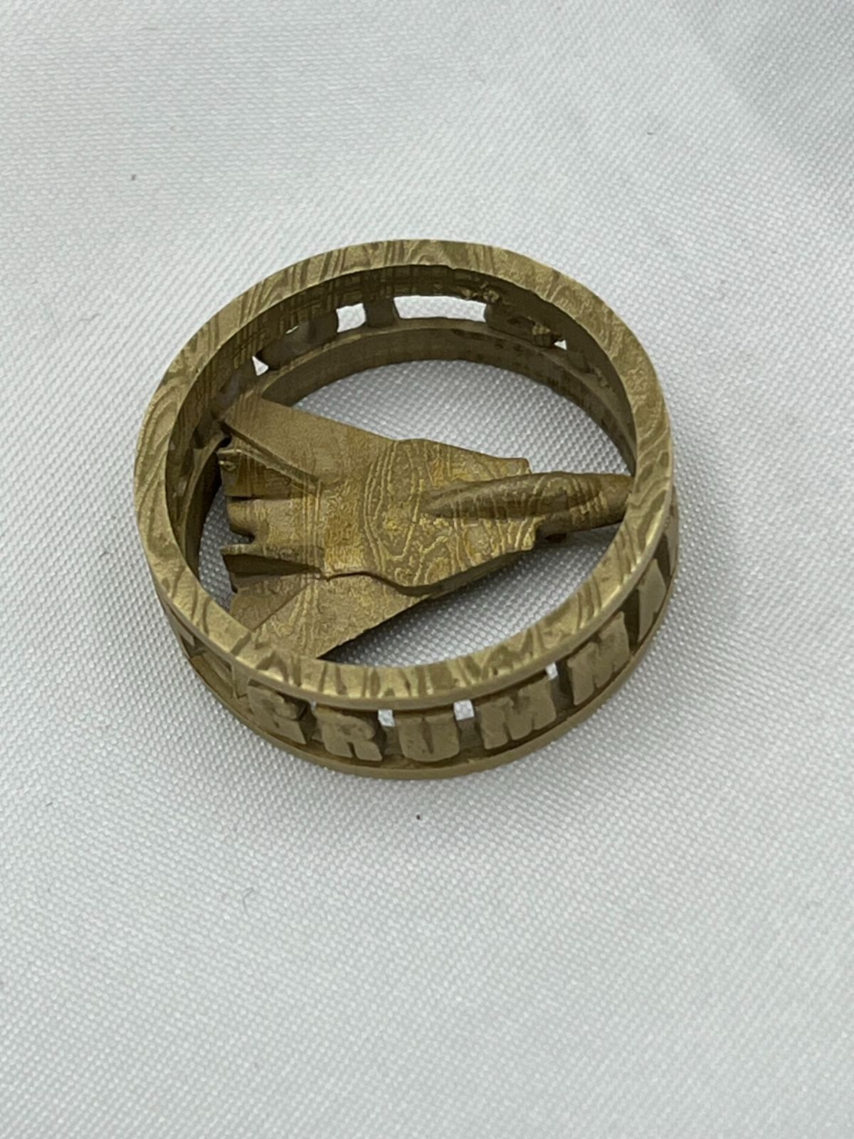 BRASS製オーダーメイドリング＋飛行機アクセサリーF14・F15・F22 注文 BRASS製オーダーメイドリング＋飛行機アクセサリーF14・F15・F22