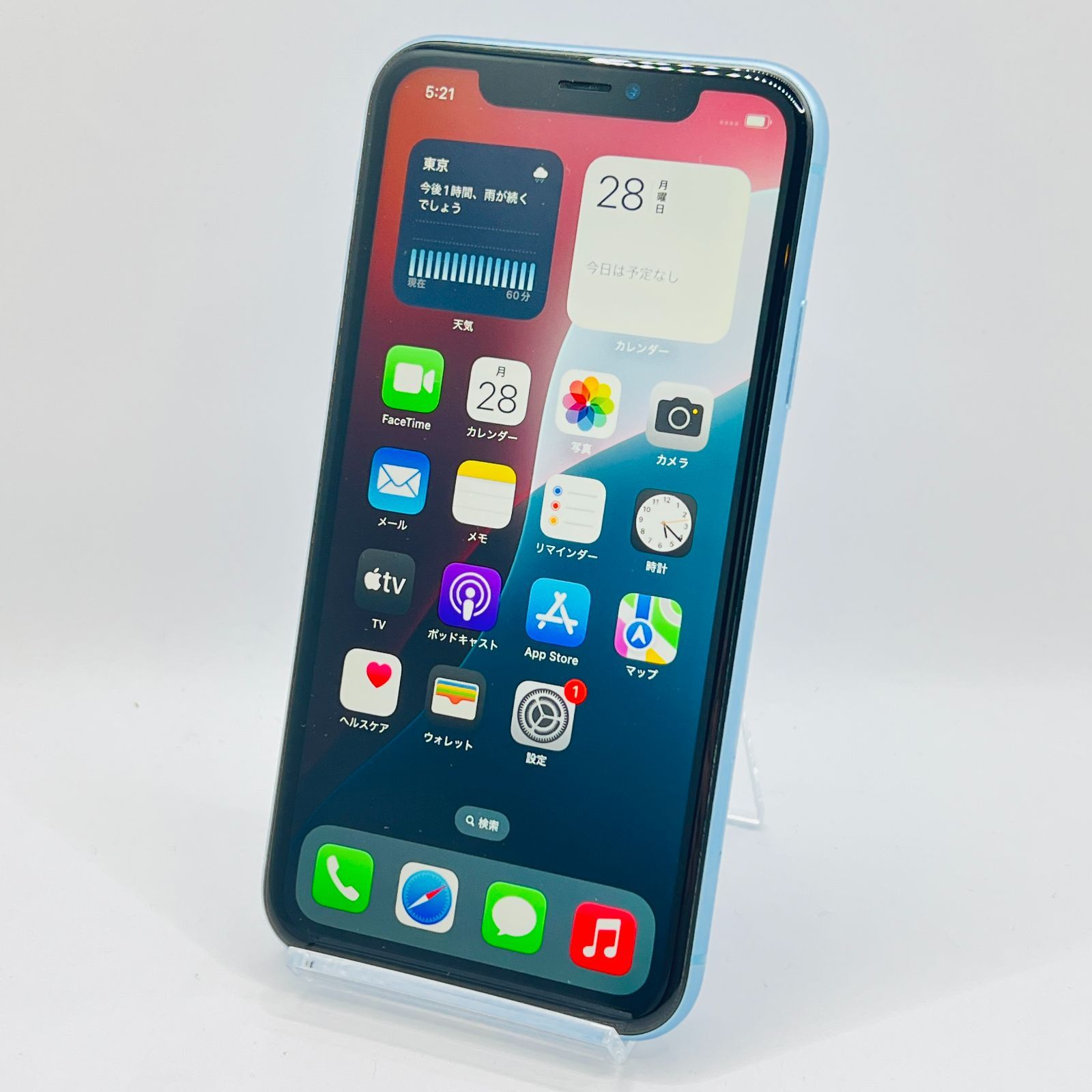 iPhone XR Blue 128 GB au SIMロック解除済