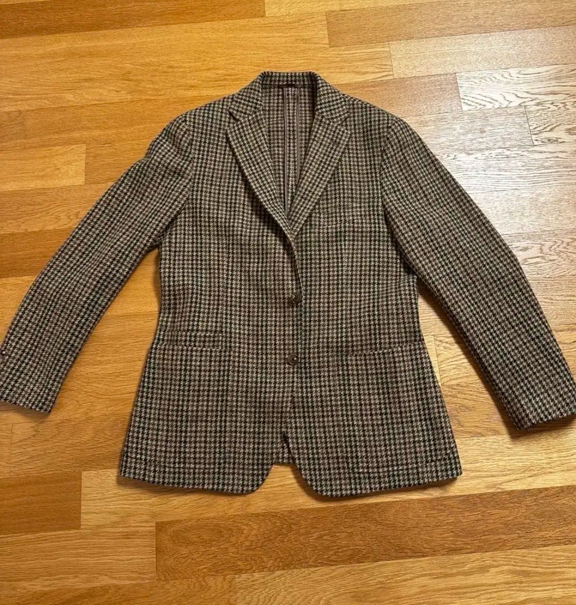 ドレイクス ベルベス メイド ギンガム ガンクラブ ウール ツイード ブレーザー
