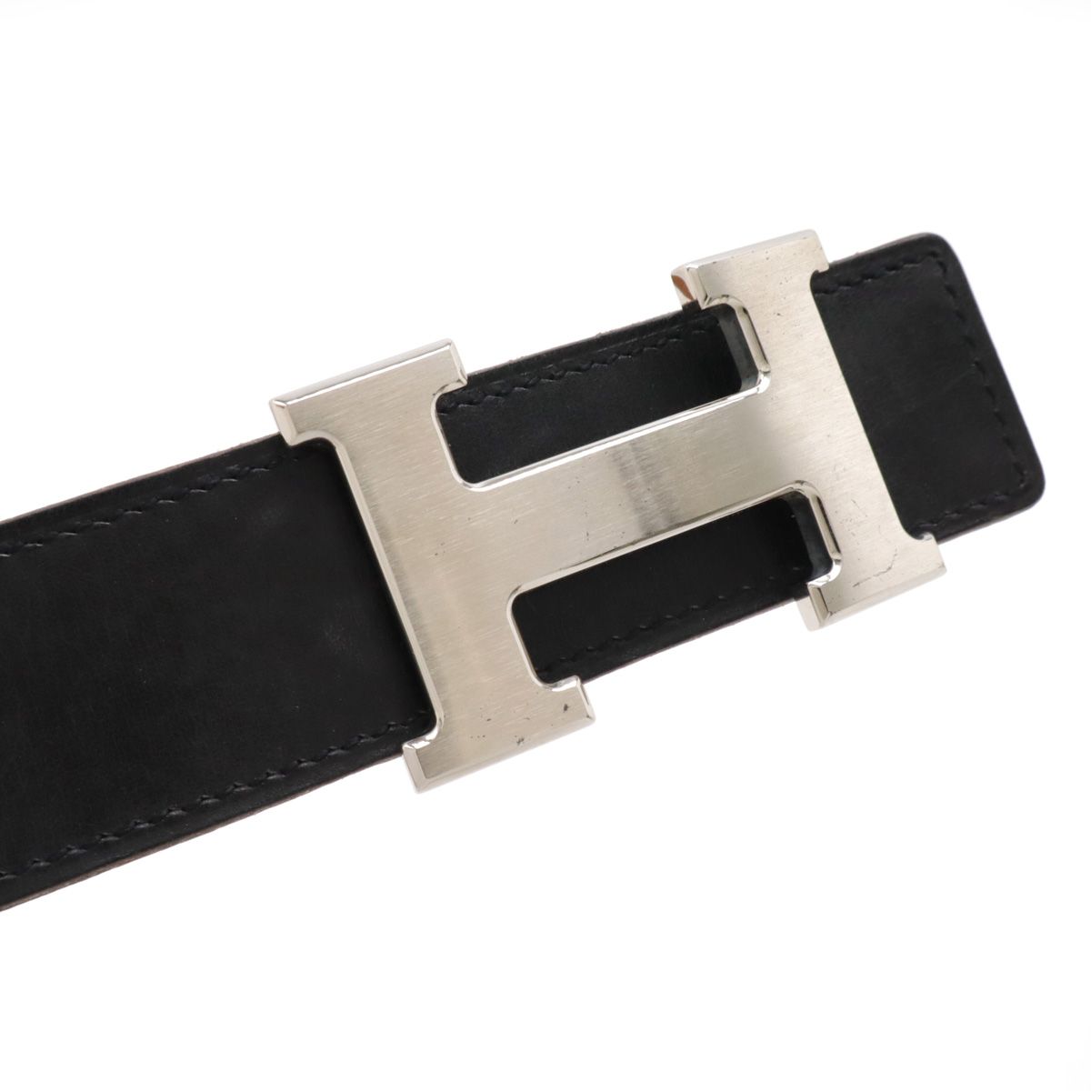 HERMES エルメス Hベルト リバーシブル ボックスカーフ トゴ レザー