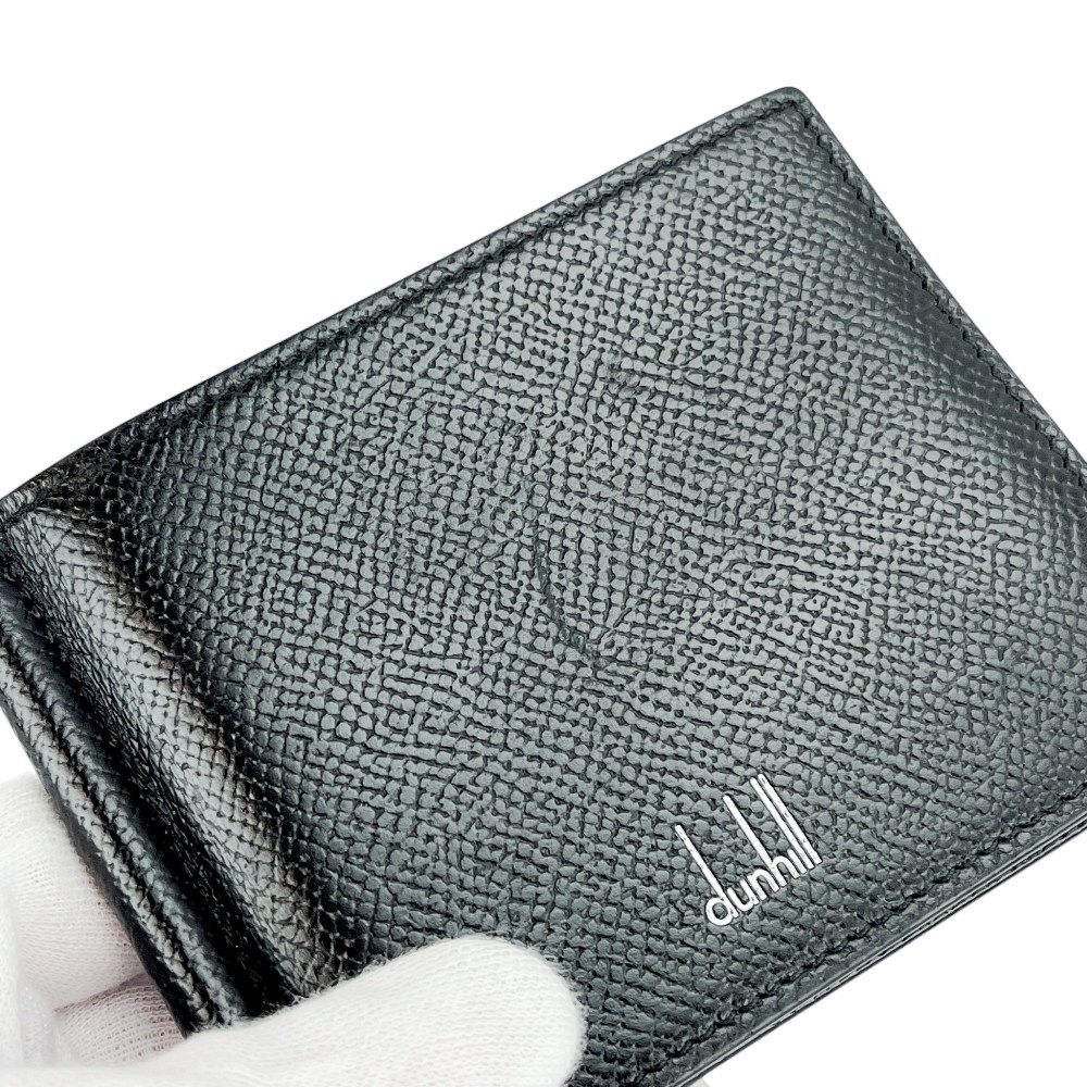  ダンヒル カドガン 二つ折りマネークリップ レザー ブラック 19 R 2810 箱 451171 7 マネークリップ 小物