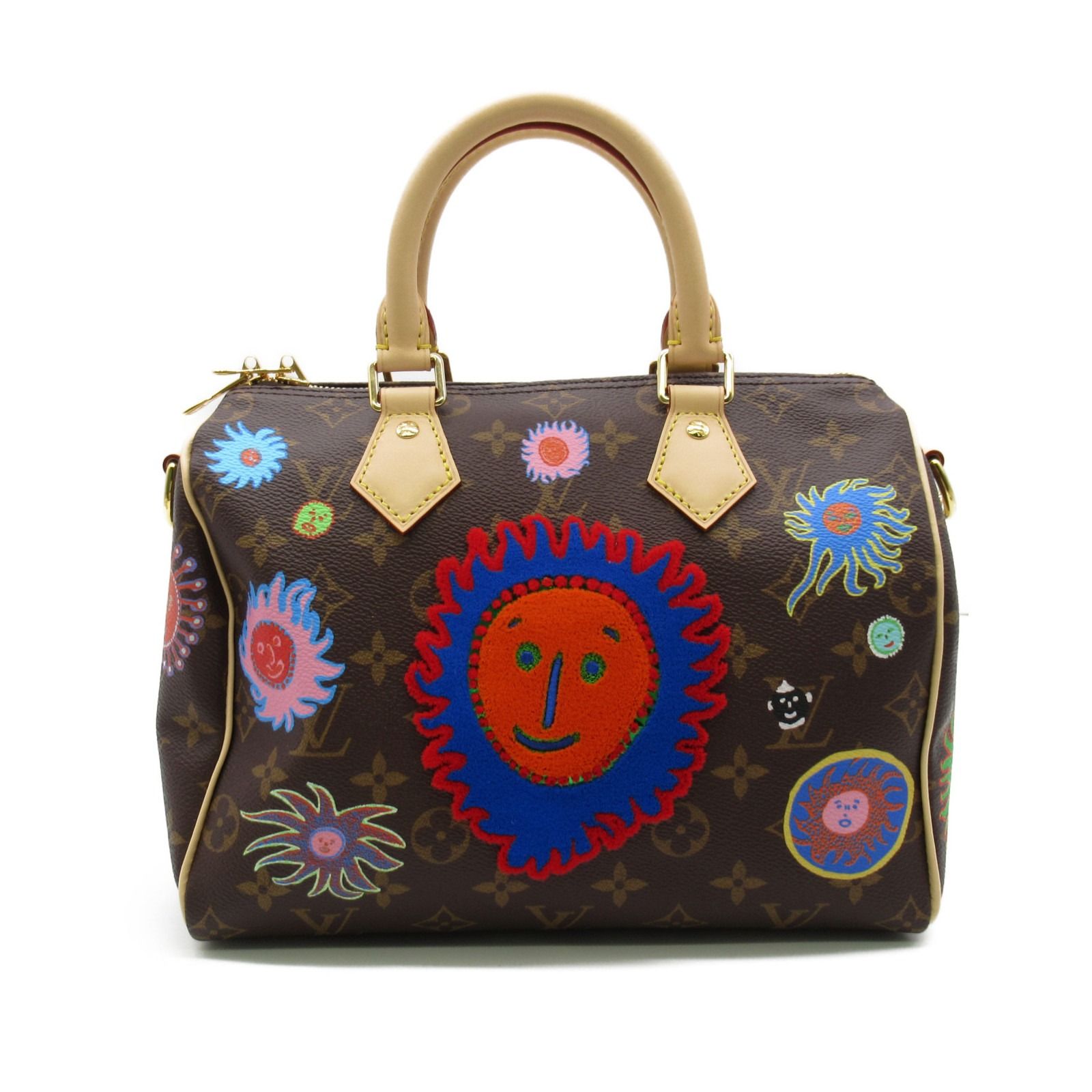 ルイ・ヴィトン LV×YK スピーディ・バンドリエール25 ショルダーバッグ 
