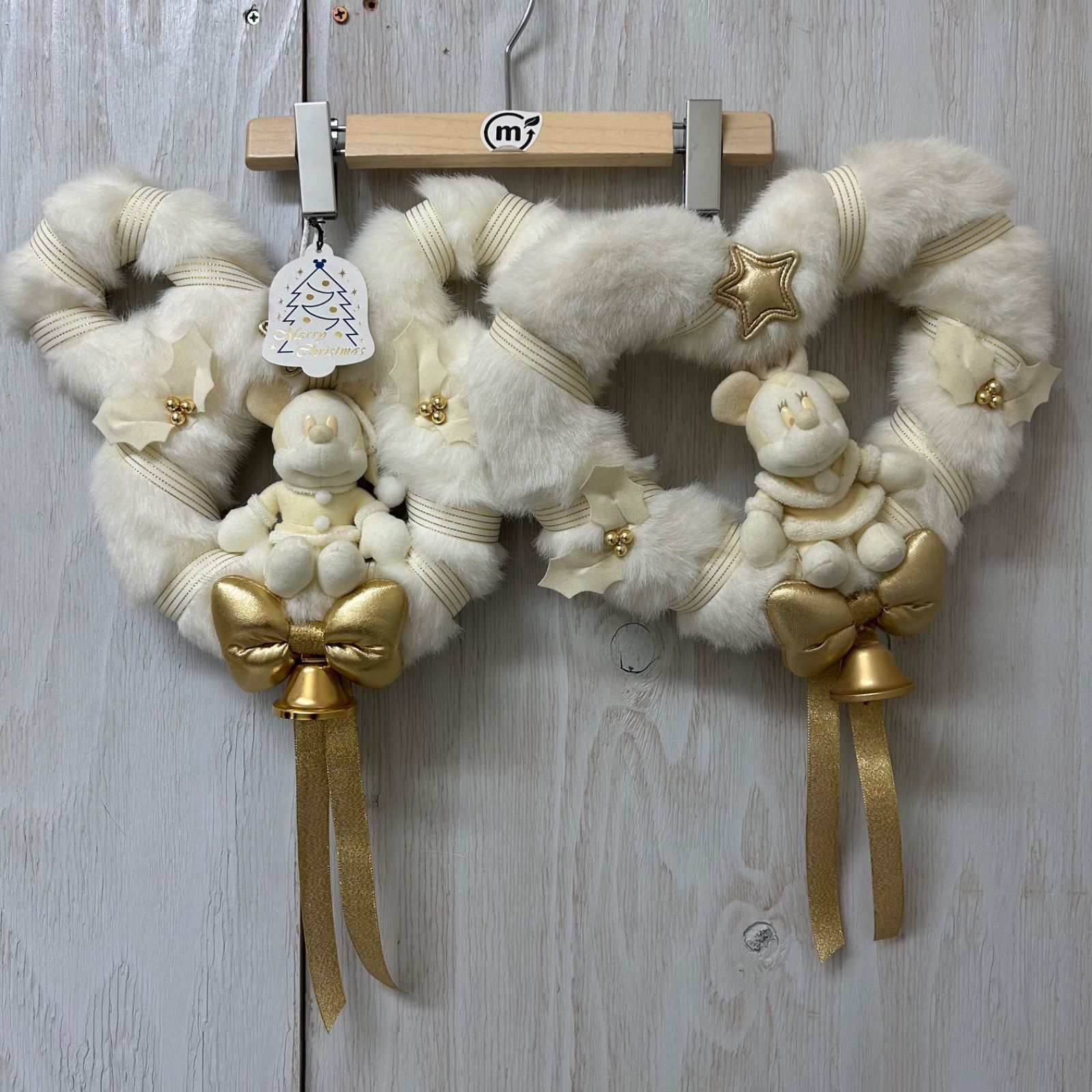 工場 ディズニー クリスマス リース 2個セット ディズニー クリスマス