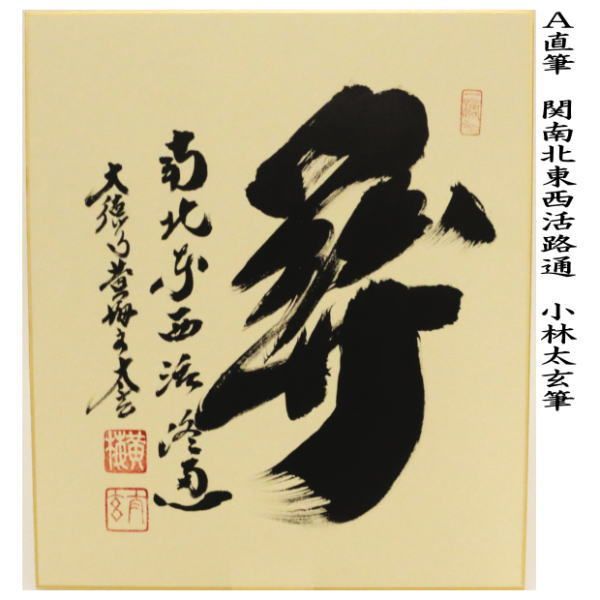 巨匠　今井凌雪直筆色紙 巨匠今井凌雪直筆色紙