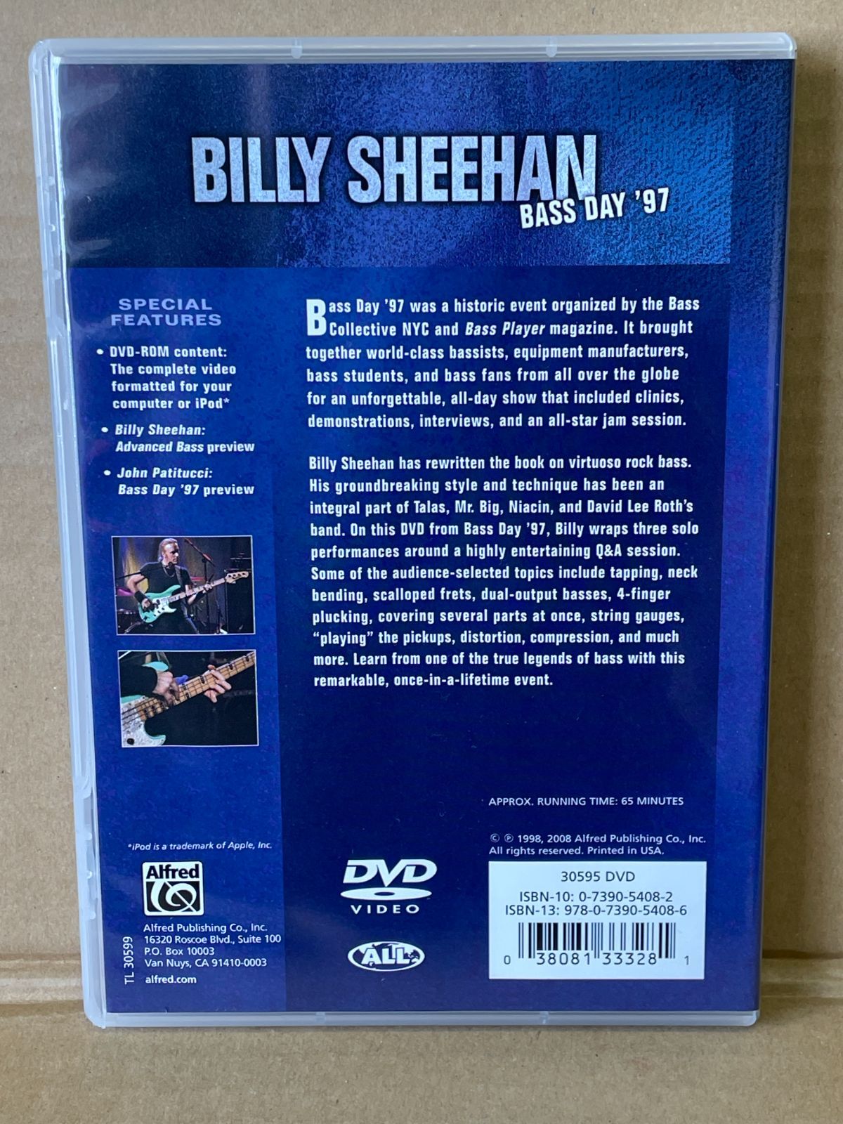 Bass Day '97 New York Featuring Billy Sheehan VHS Rock Music