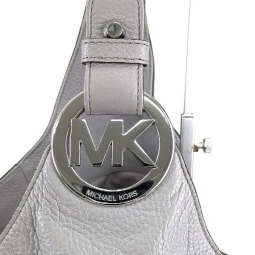 ★☆★オープニング価格★☆★　大容量【美品】MICHAEL KORS　マイケルコース　ビッグロゴ　ショルダーバッグ　ワンショルダー　グレー　ハンドバッグレディース